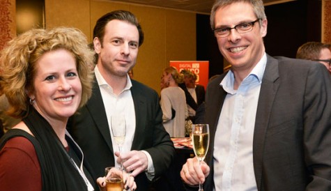 Guests enjoying the Euro 50 Awards champagne reception