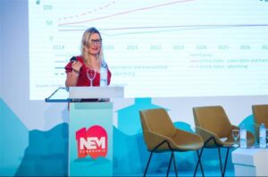 Maria Rua Aguete speaking at NEM last year